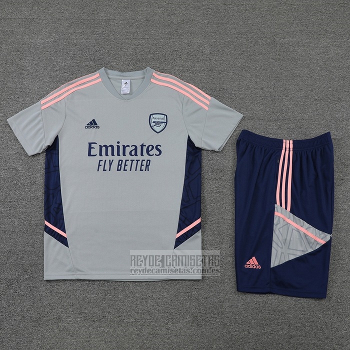 Chandal del Arsenal Manga Corta 2022-2023 Gris - Pantalon Corto